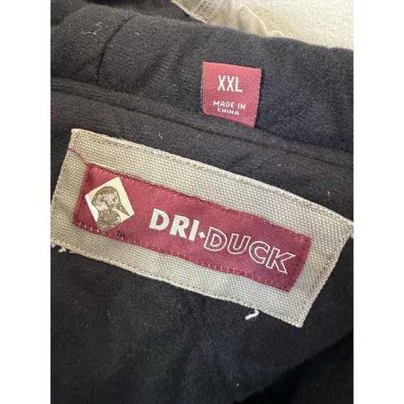Dri Duck Canvas Work Coat Mens 2XL XXL Hooded Insulated Chore Jacket Work Logo - Picture 4 of 10